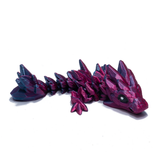 Gem Dragon keychain - Purple-Blue