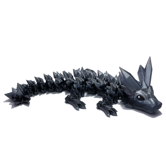 Crystal Baby Dragon - Black-white