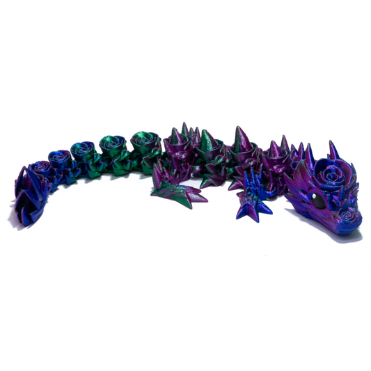 Floral Baby Dragon - Red-Green-Blue